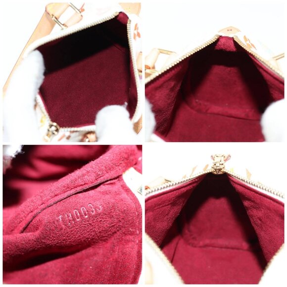 LOUIS VUITTON Monogram Multicolor Mini Speedy Hand Bag White M92645 Auth 143167A - Picture 16 of 16